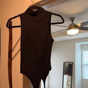 Black Sleeveless Bodysuit